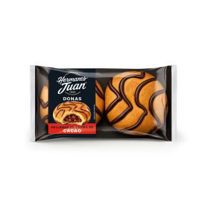 Donas rellenas de cacao