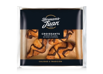 Croissants rellenos de cacao