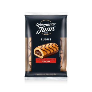 Susús rellenos de cacao